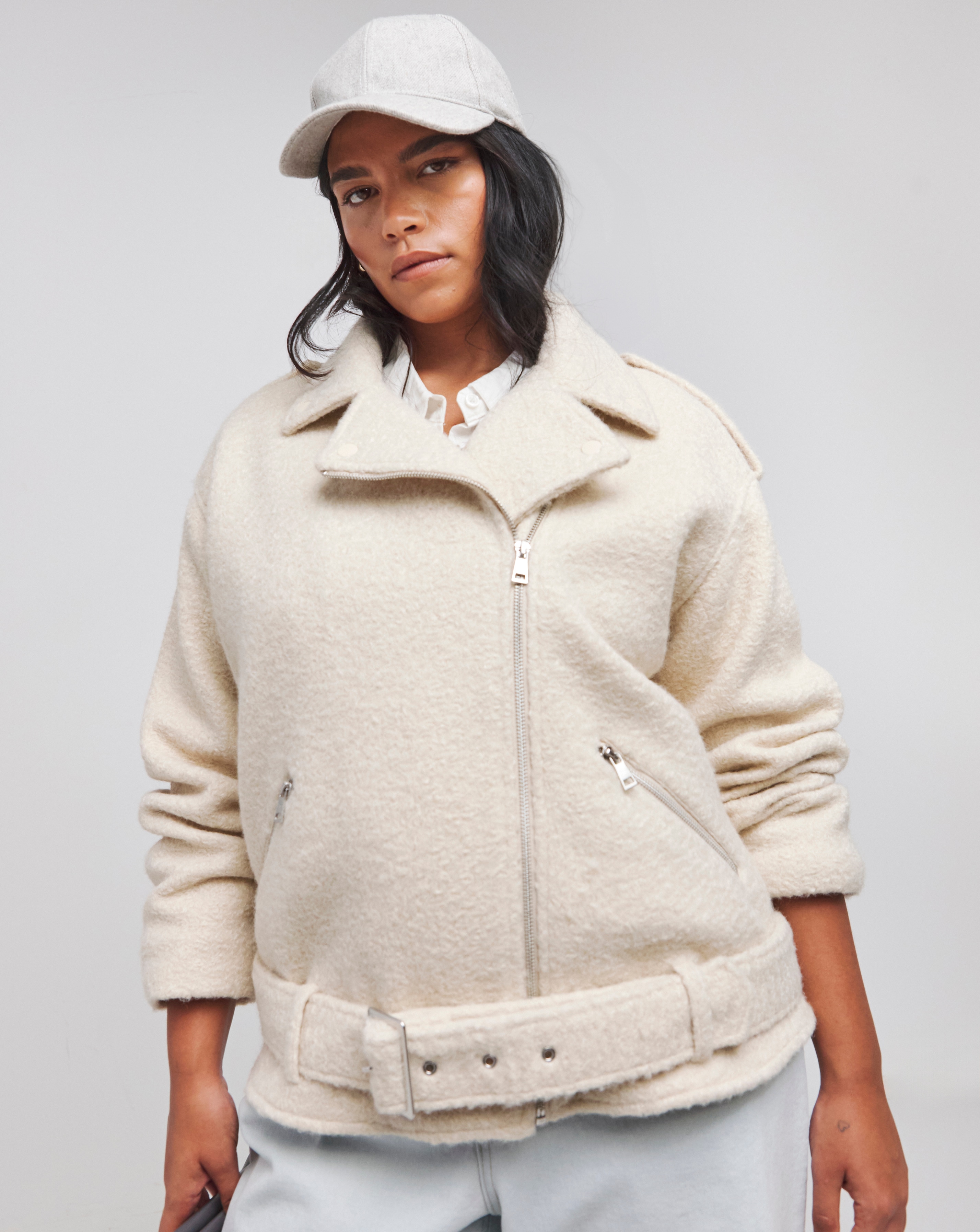 Biker sherpa jacket discount
