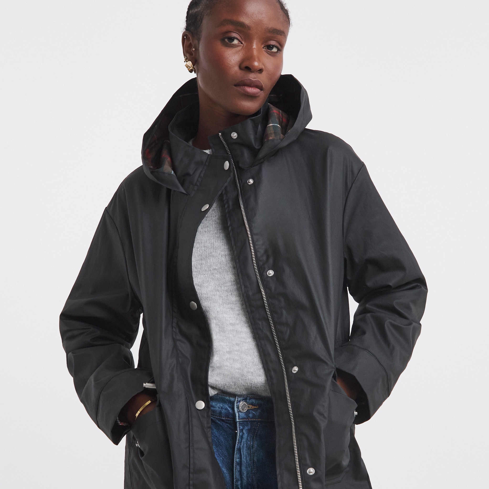 Hooded coat