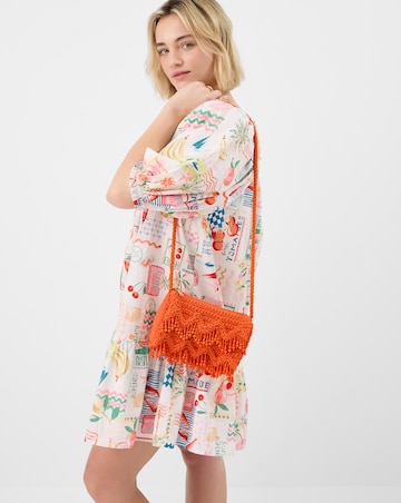 Accessorize Beaded Macrame Crossbody Bag