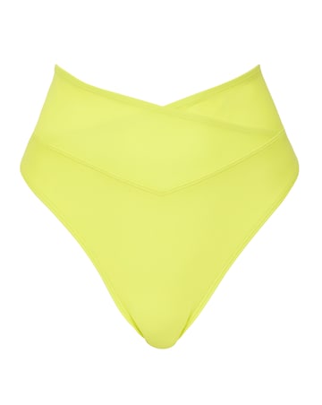 Figleaves RENE High Waist High Leg Wrap Bikini Brief