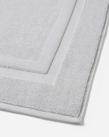 Egyptian Cotton Bath Mat - Silver