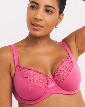 Pretty Secrets 2 Pack Jane Full Cup Wired Bras C-J - Graphite/Pink
