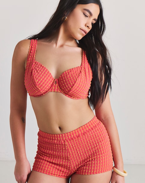 MAGISCULPT Firm Control Gingham Bikini Shorts
