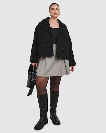 Dewey Leather Harness Detail Western Biker Boots - Wide Fit (E) & Curvy Calf