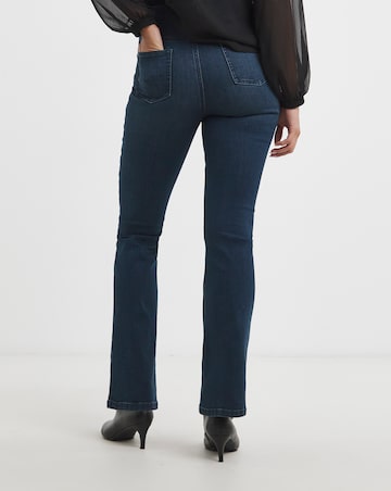 Super Stretch Premium Denim Indigo Flared Jeans