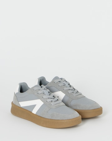 Rumba Leather Retro Lace up Trainer Extra Wide Fit (EEE)