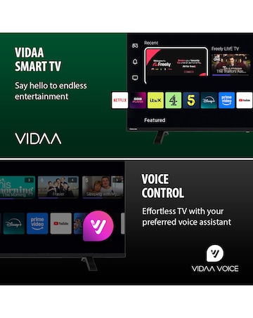 Toshiba 50UV1563DB 50in 4k Ultra HD Smart TV with Freely