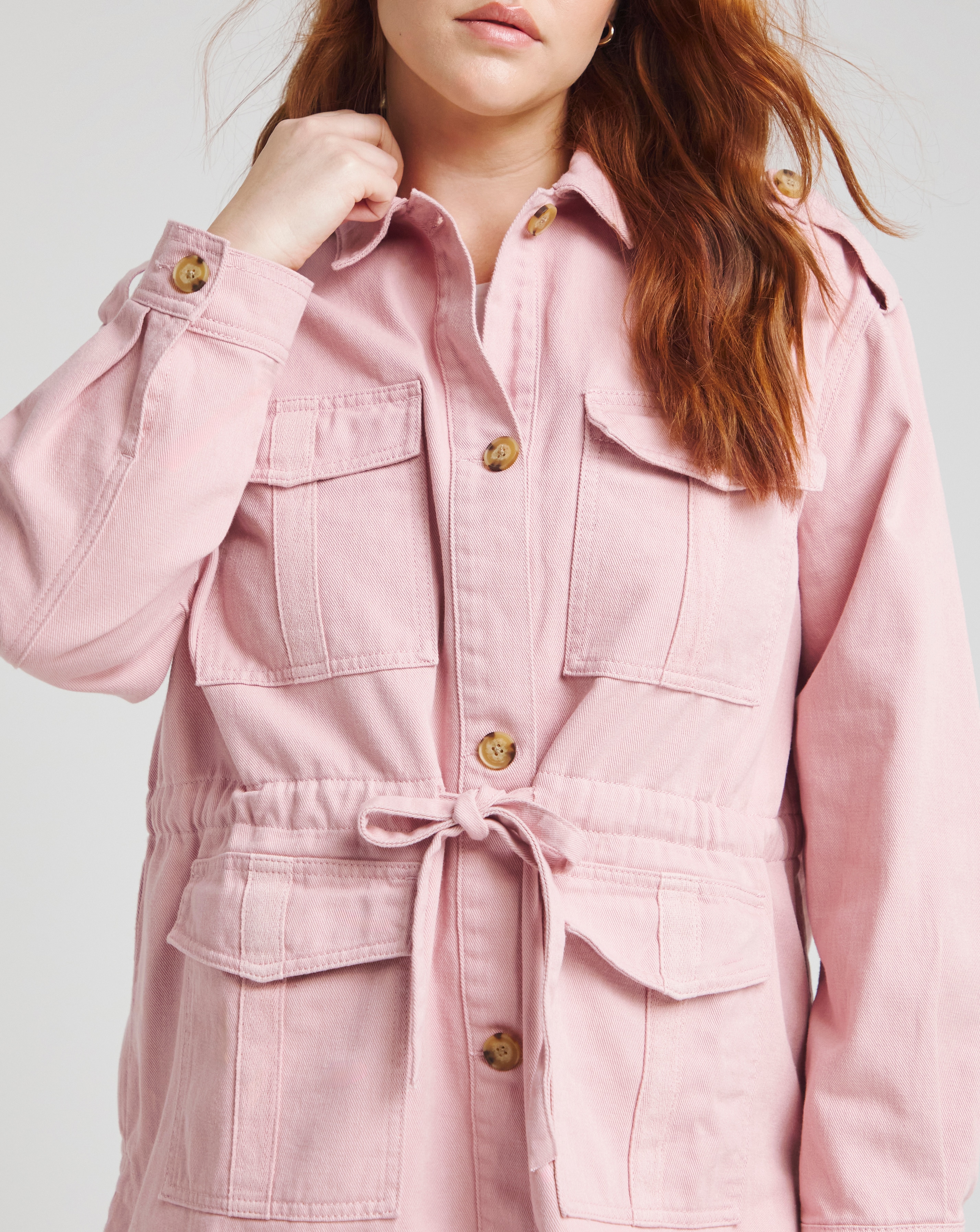 Light pink on sale utility jacket