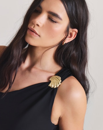 MAGISCULPT Medium Control Shell Detail One Shoulder Swimsuit