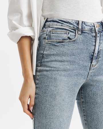Mid Blue Slim Mom Jeans
