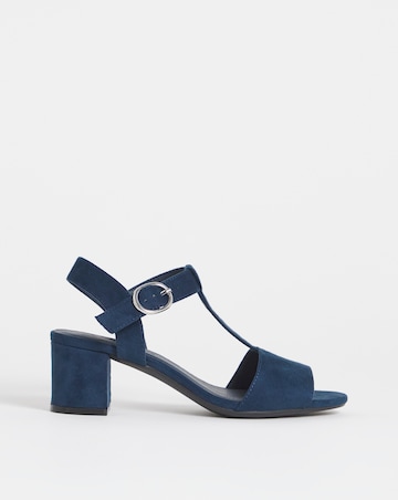 Jamie T Bar Heeled Sandals - Wide Fit (E)