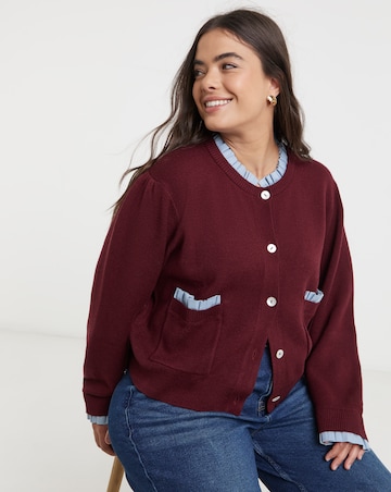 Neon Rose Double Layer Cardigan