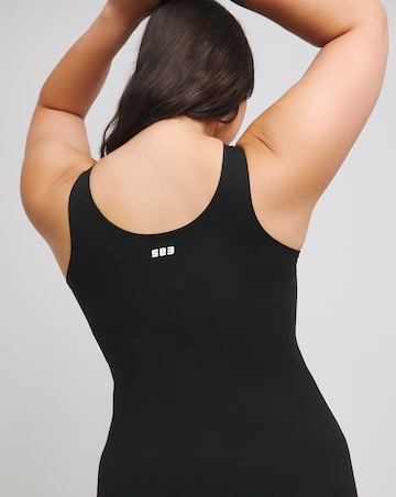 SB3 MAGISCULPT Black Active 360 Control Longline Sleeveless Active Sports Top