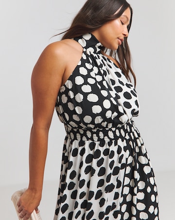 Joe Browns Stunning Halterneck Polka Dot Maxi Dress | Simply Be