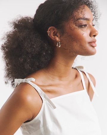 Simply Be White Tie Strap Cami