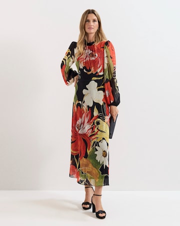 Phase Eight Eve Floral Printed Midi Dress