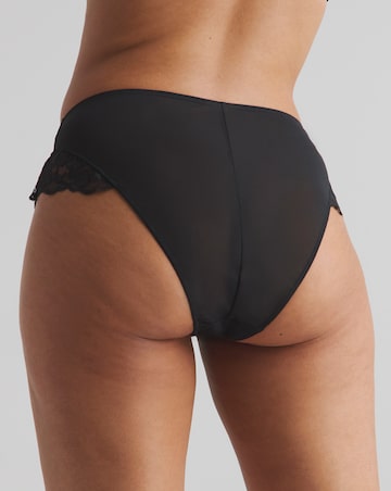 Ann Summers Sexy Lace Planet Deep Brazillian Black
