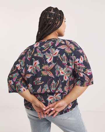 Joe Browns Navy Multi Beautiful Butterflies Top