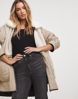 Neutral Reversible 2 in 1 Hybrid Coat