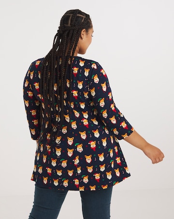 Joe Browns Christmas Corgi Jersey Tunic