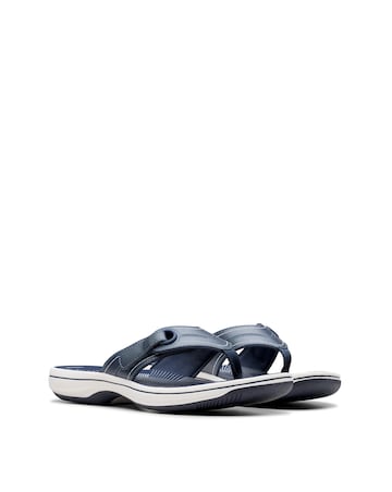 Clarks Navy Cloudsteppers Brinkley Reyna Sandals - Standard Fit (D)