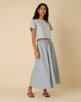 Nobody's Child Denim Ivy Top