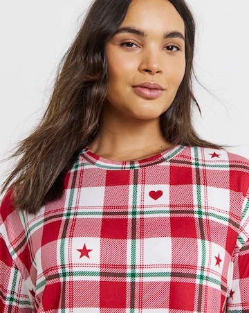 Simply Be Check Supersoft Twosie Pyjama Set