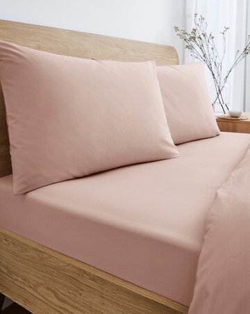 Pure Cotton 200 Thread Count 30cm Fitted Sheet