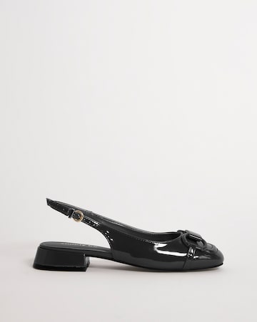 Everly Snaffle Trim Slingback Shoes Extra Wide EEE Fit