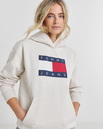 Tommy Jeans Relaxed Melange Flag Hoodie