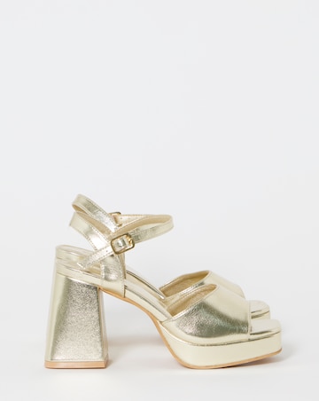 Chacha Platform Heel Sandals - Wide Fit (E)
