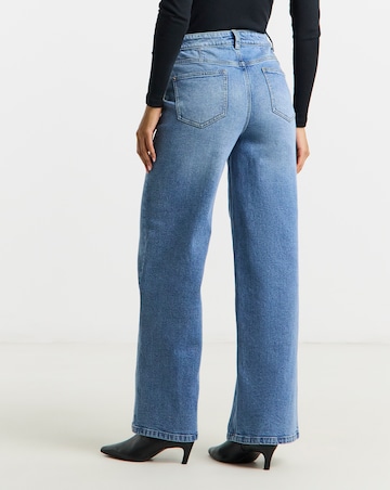 Light Wash 99/1 Slouchy Wide Leg Jeans
