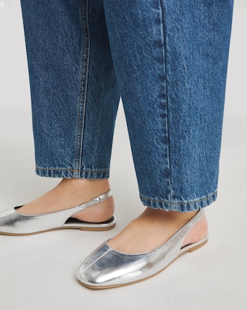 Gracious Square Toe Flat Slingback - Extra Wide Fit (EEE)