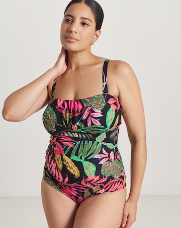 MAGISCULPT Medium Control Ruched Bandeau Swimsuit