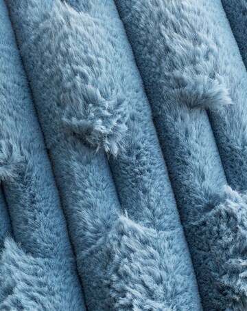 Bianca Carved Faux Fur Throw