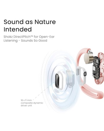 Shokz OpenFit Air Open Ear Headphones Pink