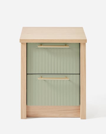 Peyton Ready Assembled 2 Drawer Bedside Chest