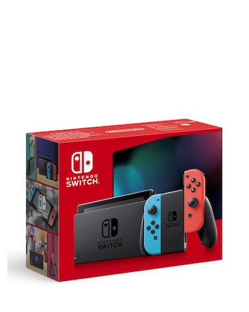 Nintendo Switch Neon Console + Super Mario Bros Wonder bundle