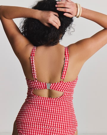 MAGISCULPT Gingham Underwired Tankini Top