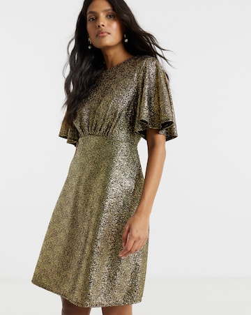 Twisted Wunder Ziggy Gold Mini Dress