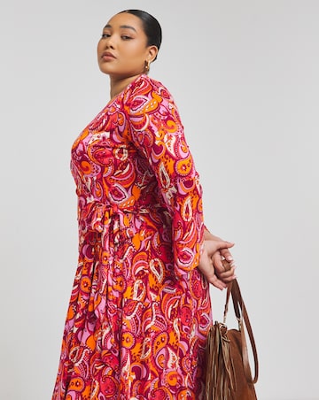 Joe Browns Jersey Paisley Print Wrap Dress