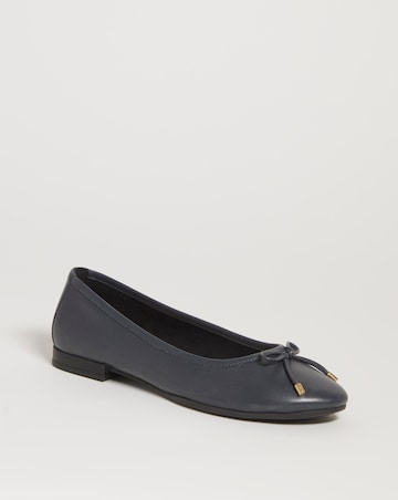 Talia Leather Ballerina Shoes Extra Wide EEE Fit
