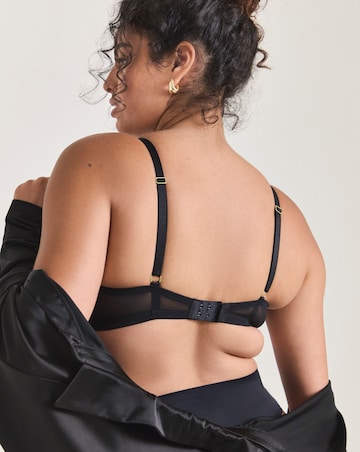 Ann Summers Sexy Lace Planet Balcony Bra Black