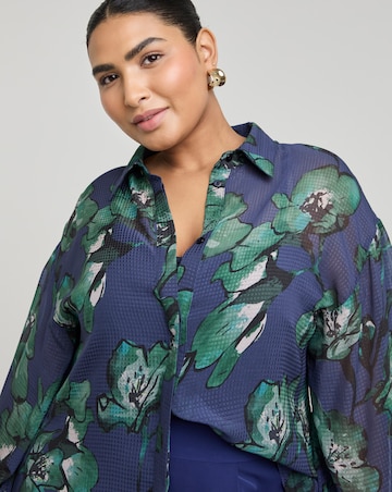 Joanna Hope Oversized Printed Shirt