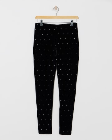 Glitter Velour Leggings