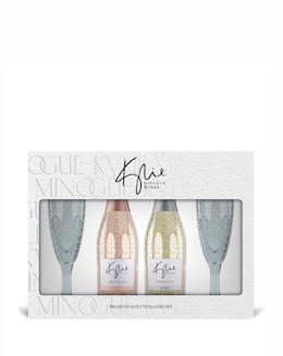 Kylie Minogue Prosecco and Ros&eacute; with Flute Glasses Gift Set