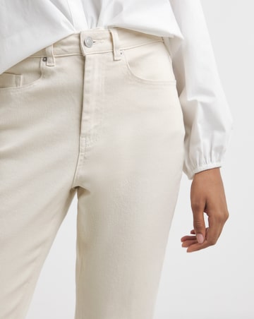 Simply Be Off White Loose Mom Jeans