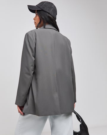 Charcoal Single Breasted Blazer
