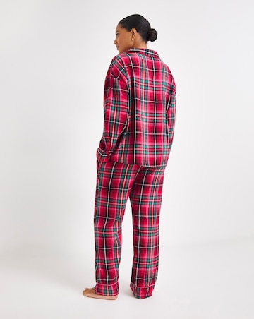 Check Button Through Pyjama Set
