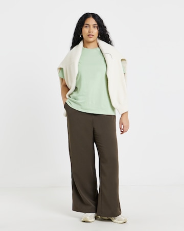 Ecru, Blue, Sage, Chocolate & Black Slim Fit Crew Neck T-Shirts